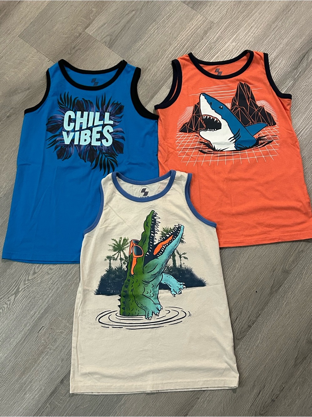 The Children’s Place Boys Graphic Tank Top Lot of 3 Size Large (10/12)